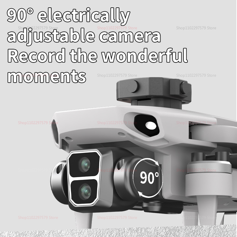 Drone à double caméra L106 8K HD, moteur sans balais 5G FPV, évitement d'obstacles, télécommande avec écran pour cadeaux de photographie aérienne