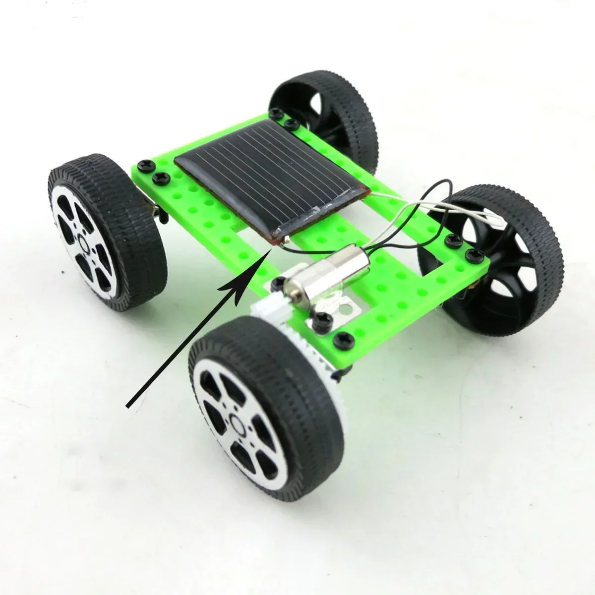 Coche de juguete de energía Solar DIY, Kits de ensamblaje de Gizmo físico de ciencia creativa, rompecabezas para niños, coches de juguete de aprendizaje, 1 Uds.