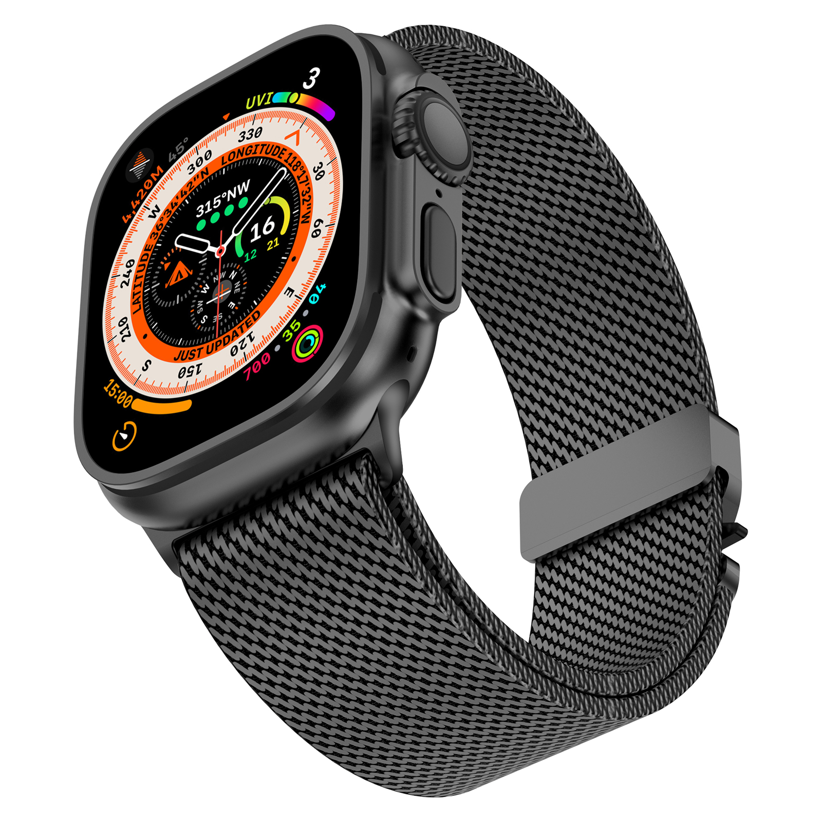 Milanese Loop Strap for Apple Watch Ultra 2 Band, 49mm, 45mm, 46mm, 44mm, 42mm, 41mm, 40mm, 38mm, Bracelet, iWatch Series 10, 9