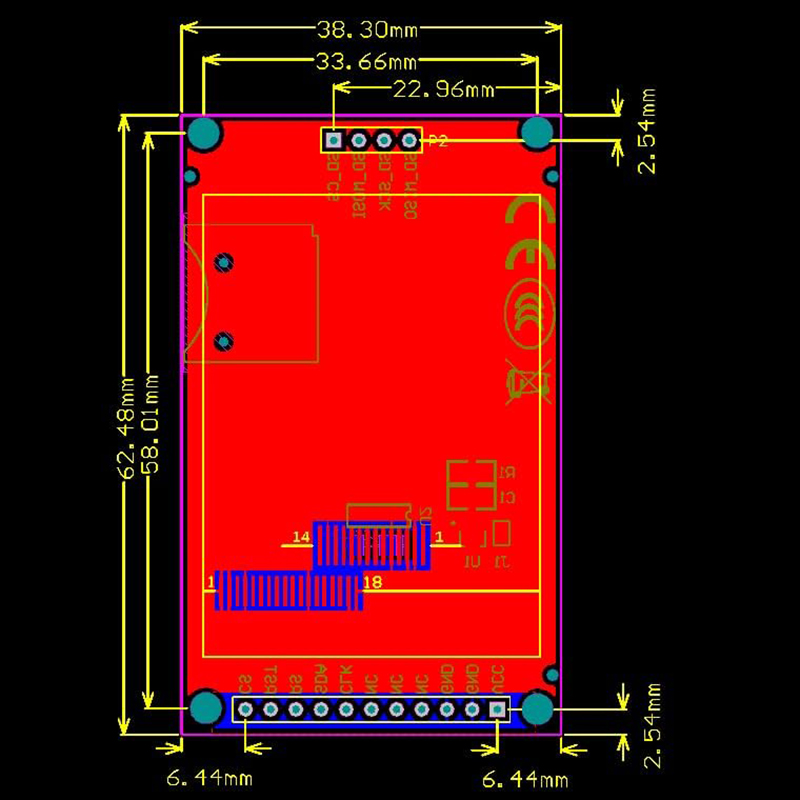 Modulo LCD TFT da 1,8 pollici Modulo schermo LCD SPI seriale 51 driver 4 driver IO risoluzione TFT 128*160 per Arduino