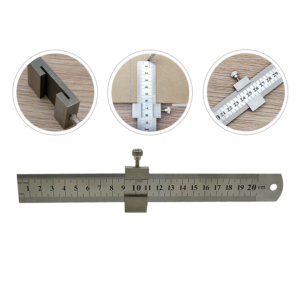 Thickened Steel Scale Stainless Measuring Ruler Straight Drawing Tool Precision Gauge Measurement Instrument Length Indicator