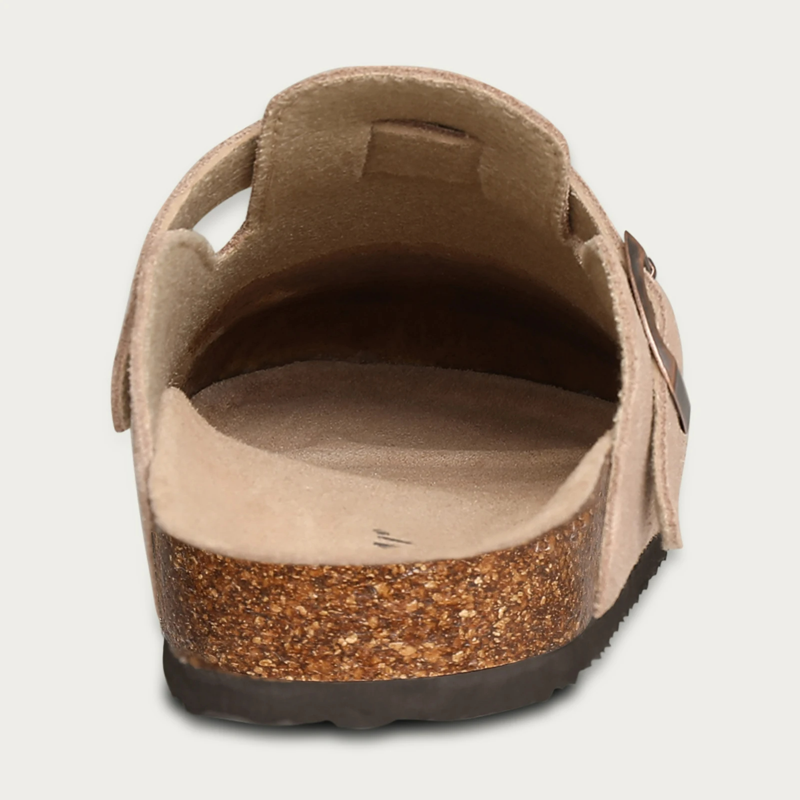 Sandálias meio arrasto tamancos para mulheres moda cortiça camurça mules chinelo clássico cortiça antiderrapante para chinelos ao ar livre com arco