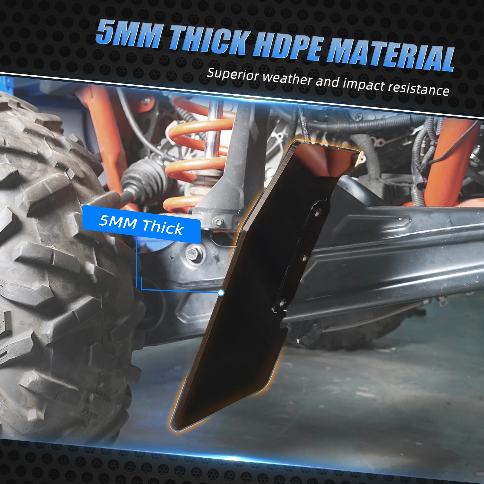 สําหรับ Maverick X3 Mud Guard Baffle ล้อหลัง Rock Deflector Kit สําหรับ Can Am Maverick X3 UTV อุปกรณ์เสริม