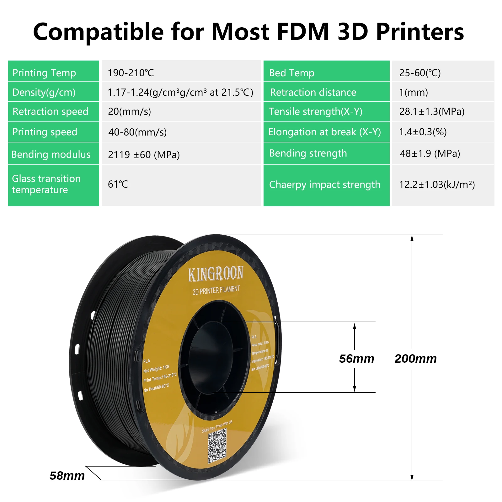 KINGROON 10KG PLA Filament PETG 3d Filament 1,75mm Für 3D Drucker Filament Bundle Gemischte farben FDM Druck material Schnelle Schiff