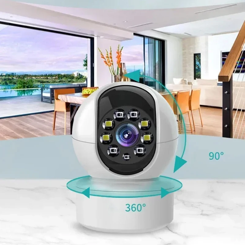 Xiaomi 6k câmera inteligente rotativa wifi controlável vigilância áudio bidirecional rastreamento automático cor monitor de visão noturna câmera interna