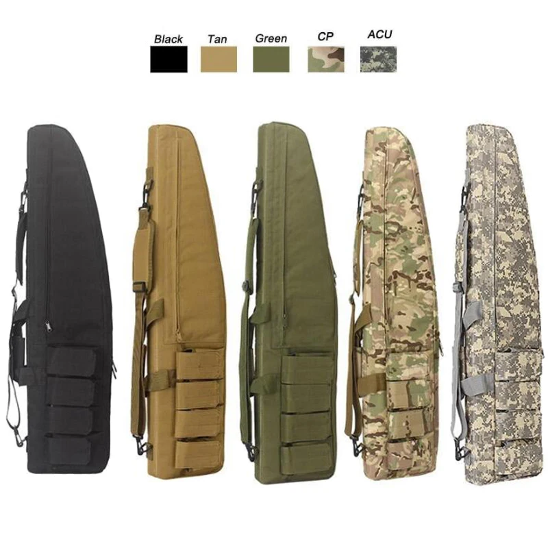 Equipo de caza, bolsa táctica para pistola, bolsa Molle para exteriores, tiro, Rifle Airsoft, bolso de hombro para llevar 70cm 98cm 118cm