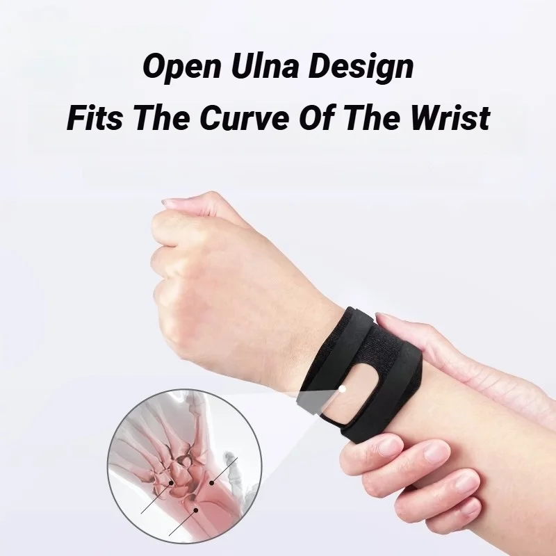 Muñequera para túnel de carpel, banda de soporte cómoda, prevención de esguince, protección de articulaciones, protector deportivo de hueso, elástico especial