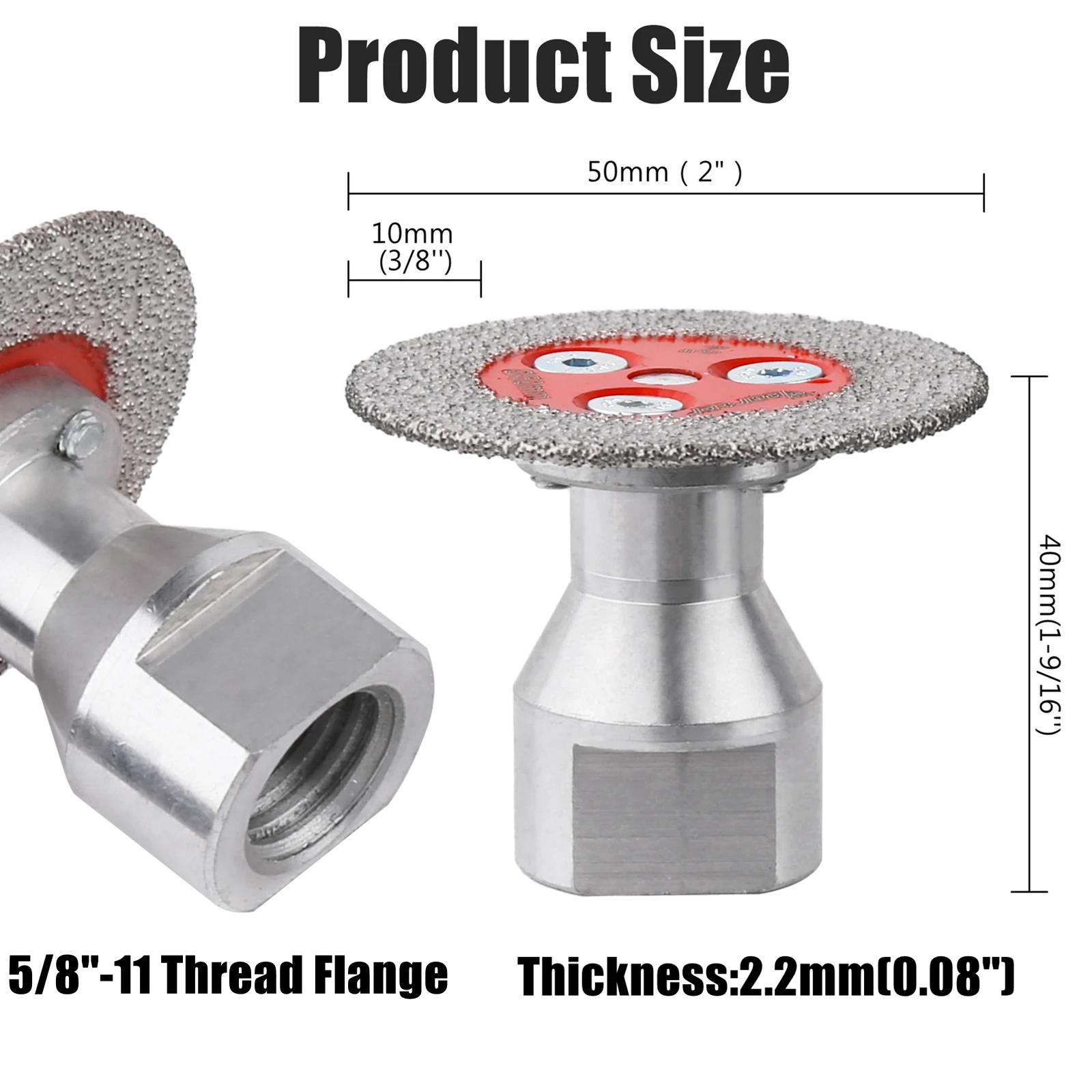 Vearter Vacuum Brazed Diamond Engraving Saw Caving Blade 5/8''-11 Flange Grinding Disc Cutting For Tile Marble Concrete Ceramic