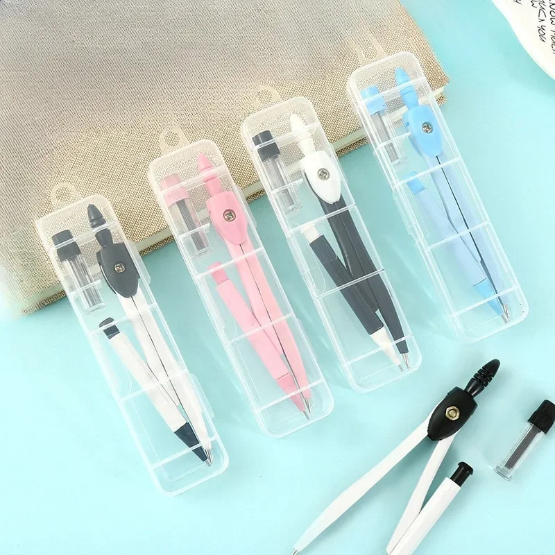 Brief Pratical Pfofessional Compass Set School Office Drawing Maths Geometry Learning Tools Students Gift Prizes