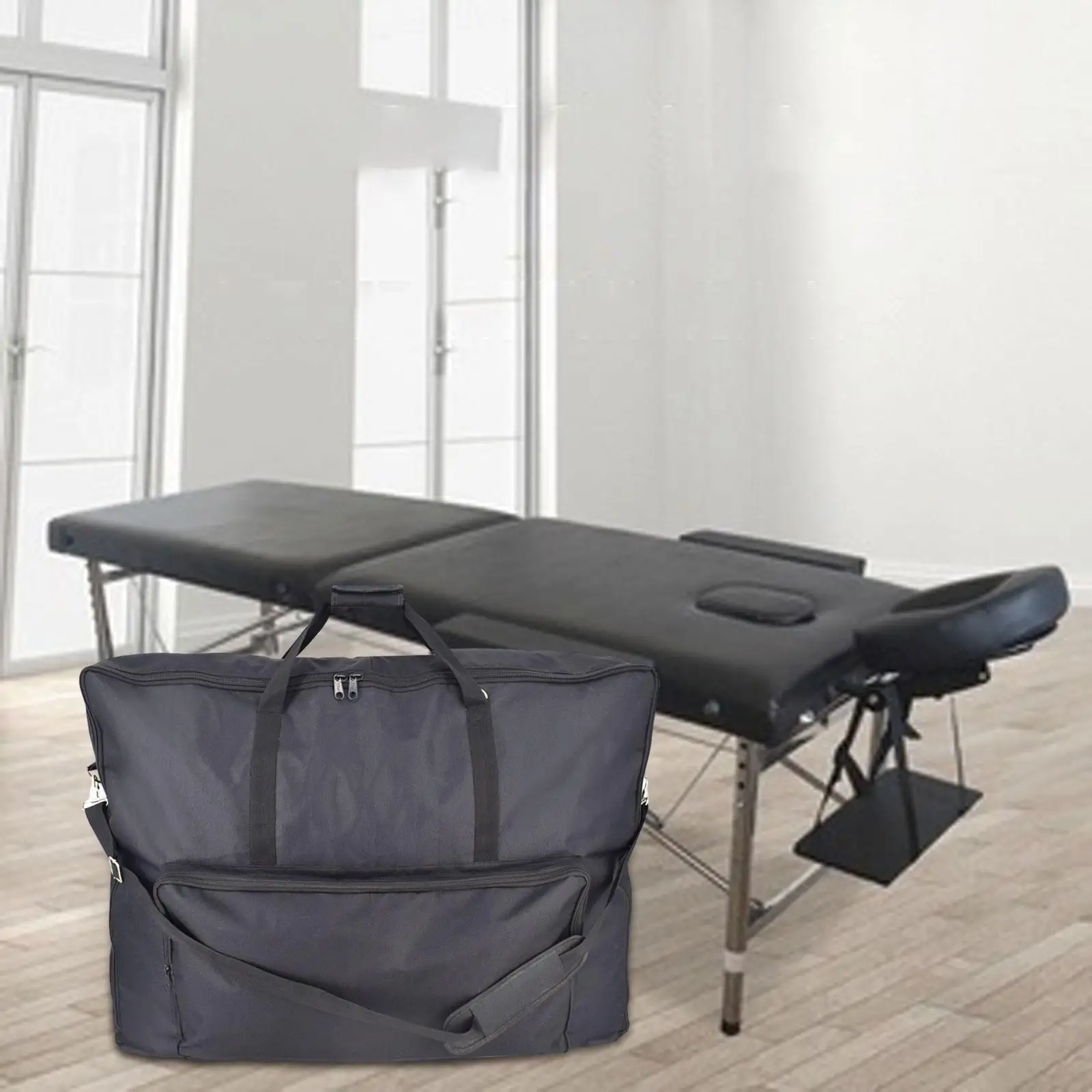 Bolsa para mesa de massagem, resistente, spa, cama de massagem, estojo de transporte com bolsos de armazenamento para hotéis, sauna, massagem, sala de estar