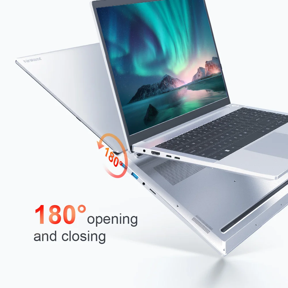 Ninkear a15 pro laptop, 15,6 zoll 1920*1080 ips bildschirm, amd ryzen 5 6600h 6 kerne max 4,5 ghz, 32gb ddr5 ram 1tb ssd, wifi6