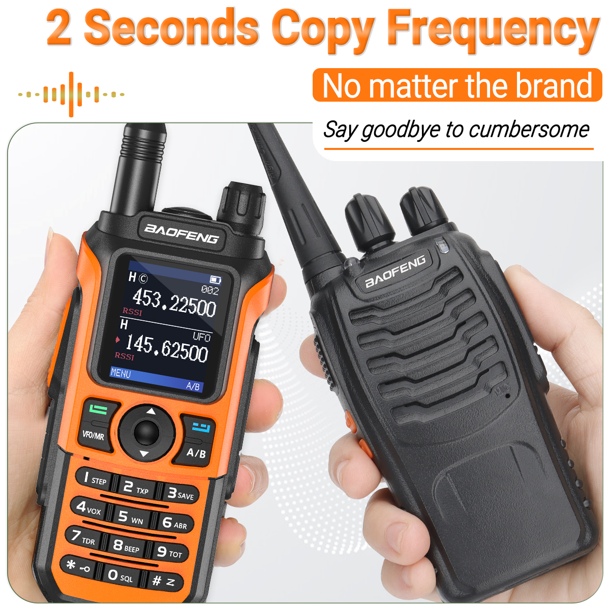 Baofeng UV-21 pro v2 walkie talkies de longo alcance multi-banda portátil recarregável rádio tipo-c frequência de cópia sem fio para caça