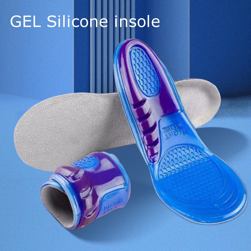 Palmilhas de silicone gel para sapatos ortopédicos arco apoio palmilha inserções de sapato macio esporte antiderrapante modelo para homem mulher sapato sola