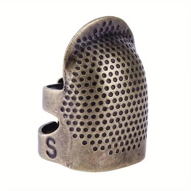 2 STKS vintage verstelbare vingerhoed hand naaien vingerhoed ring thuis antislip naaldpers vinger mouw