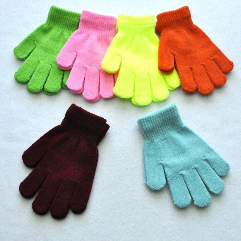 Para 6-10 anos de idade crianças meninos meninas inverno luvas frias e quentes crianças luvas