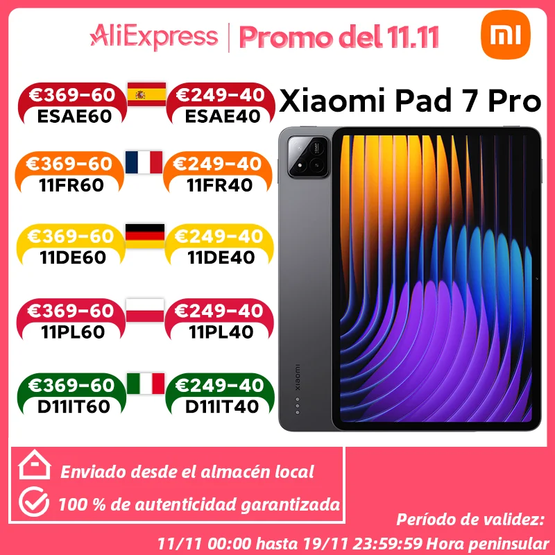 Globale Version Xiaomi Pad 7 Pro 11.2“ 3.2K 144Hz Display Snapdragon 8s Gen3 8850mAh 50MP Kamera Xiaomi HyperOS 2 MI Pad 7 Pro