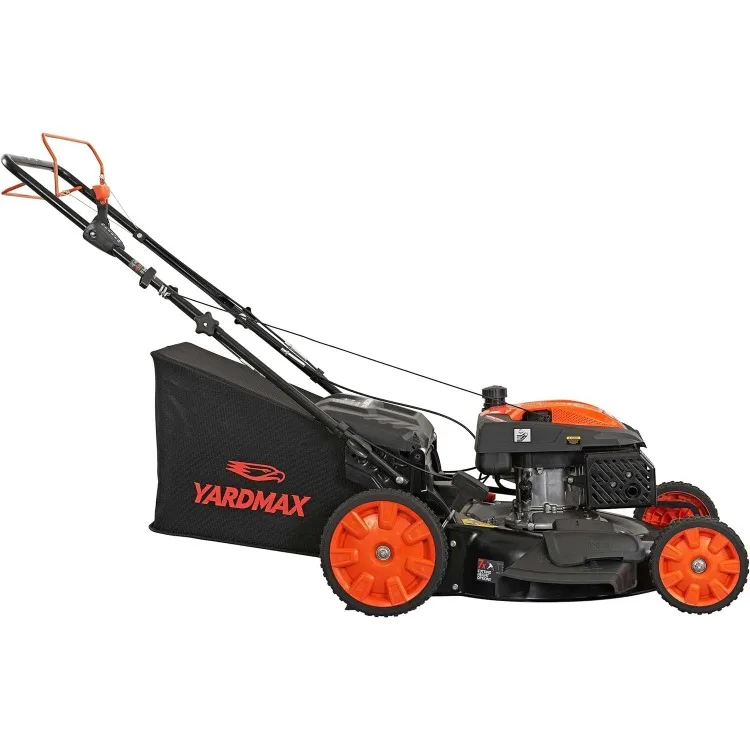 22 in. 201cc Select PACE 6 Speed CVT High Wheel RWD 3-in-1 Gas Walk Behind Self Propelled Lawn Mower, Black