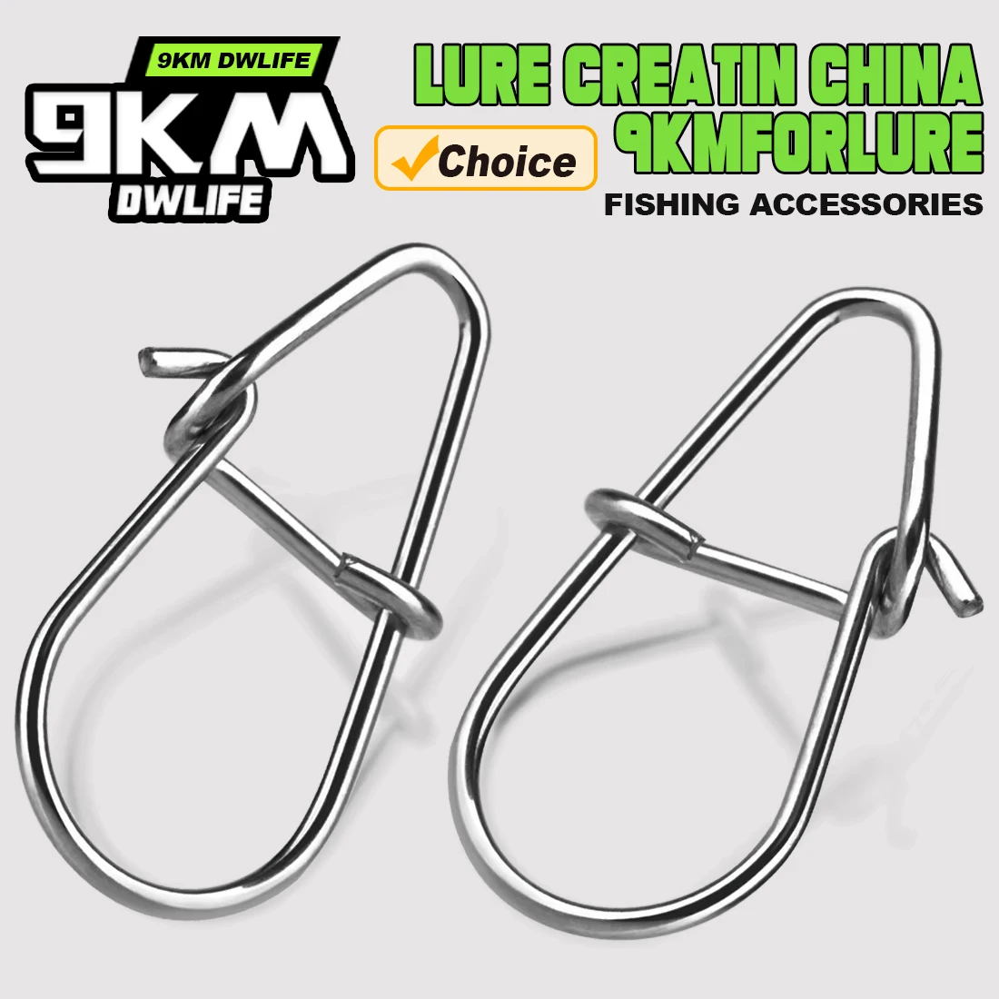 Broches de pesca 50 ~ 200 Uds Clips de pesca broches de Crankbait rápidos conectores de Señuelos de Pesca pesca de agua salada señuelo de bloqueo Duo de acero inoxidable