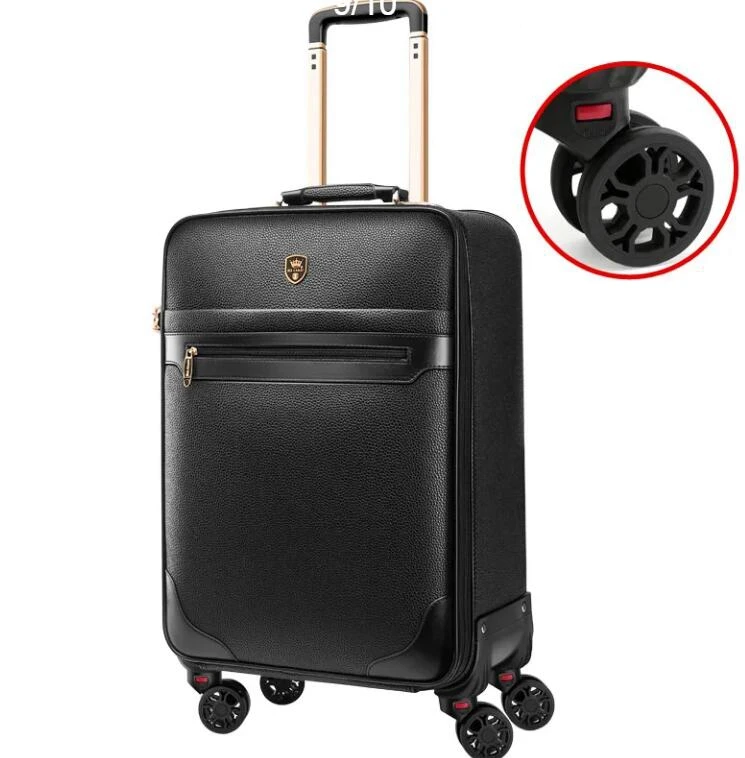 Rollgepäck für Reisen, Koffer, 24-Zoll-Spinner-Koffer, Herren-Business-Reisetasche, rollende Gepäcktasche, Trolley-Taschen, Räder