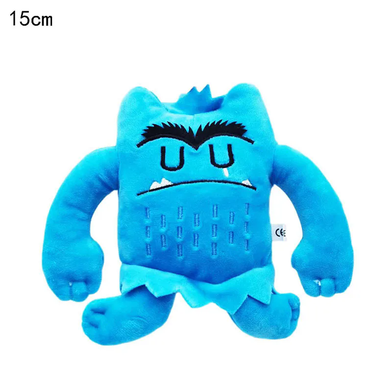 6 pçs/set Kawaii A Cor Monstro Boneca de Pelúcia Crianças Monstro Cor Emoção Plushie Brinquedo de Pelúcia Para Crianças Presentes de Aniversário