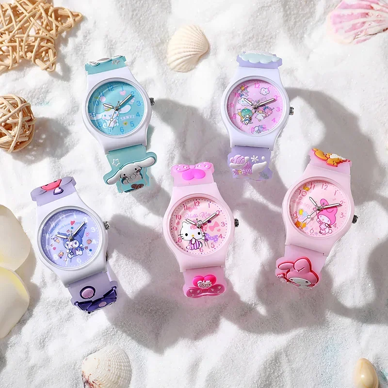 Kawaii élève Anime enfants montre 3D étudiant bracelet en gel de silice montre à quartz