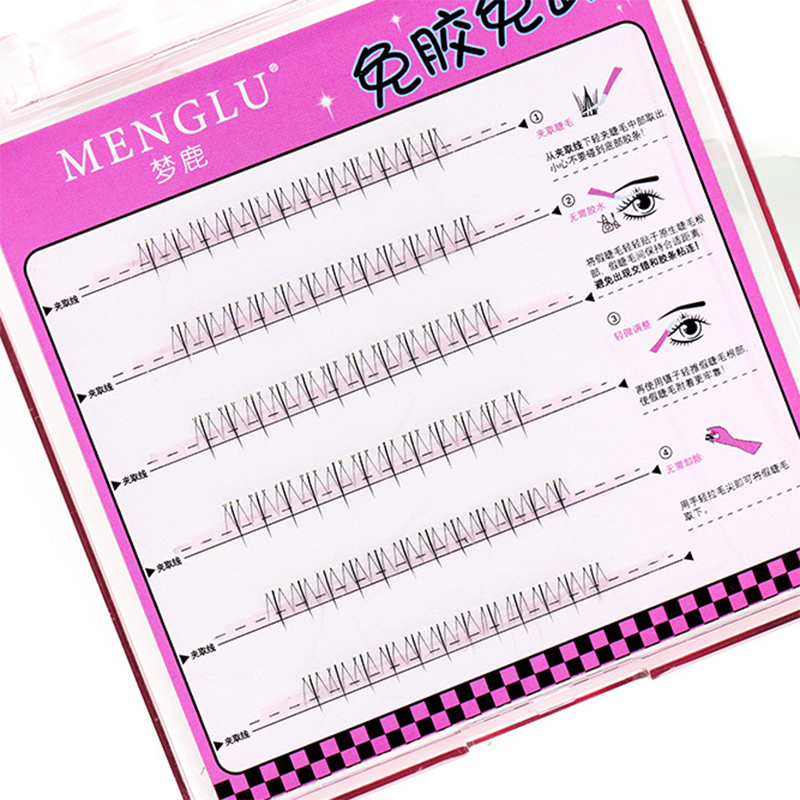 Cílios autoadesivos cluster cílios sem cola cílios individuais macios ídolo lash clusters reutilizáveis cílios autoadesivos