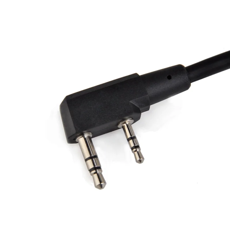 Kenwood Baofeng UV-5R UV-5RE Plus BF-888S 워키 토키 햄 라디오 용 EARMOR 전술 PTT 케이블 플러그 헤드셋 어댑터