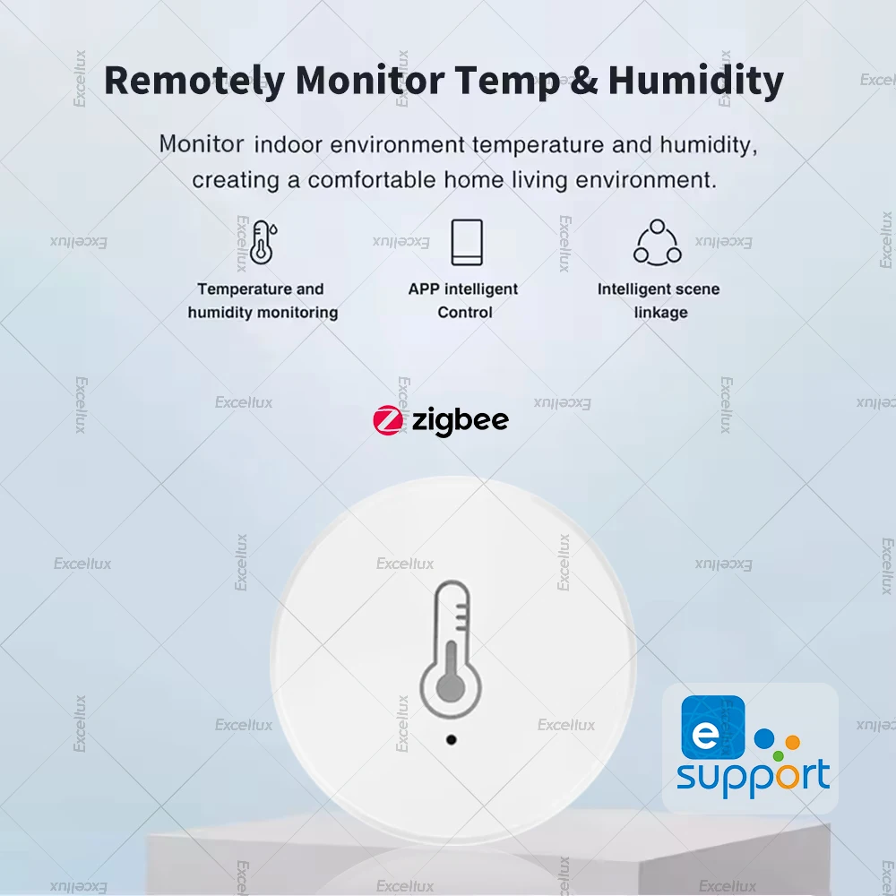 EWelink Smart Zigbee czujnik temperatury i wilgotności kontrola aplikacji termometr wewnętrzny Monitor automatyka domowa współpracuje z Alexa Google