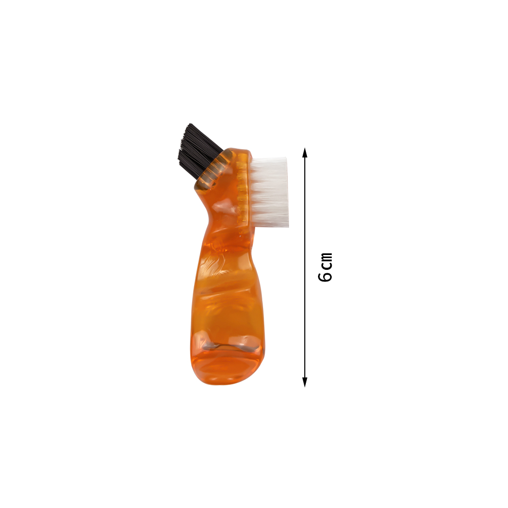 Mini T-shape Denture Brush Cleaning Toothbrush Gum Cleaner False Teeth Brushes Oral Care Multi-Layered Bristles Single Sided