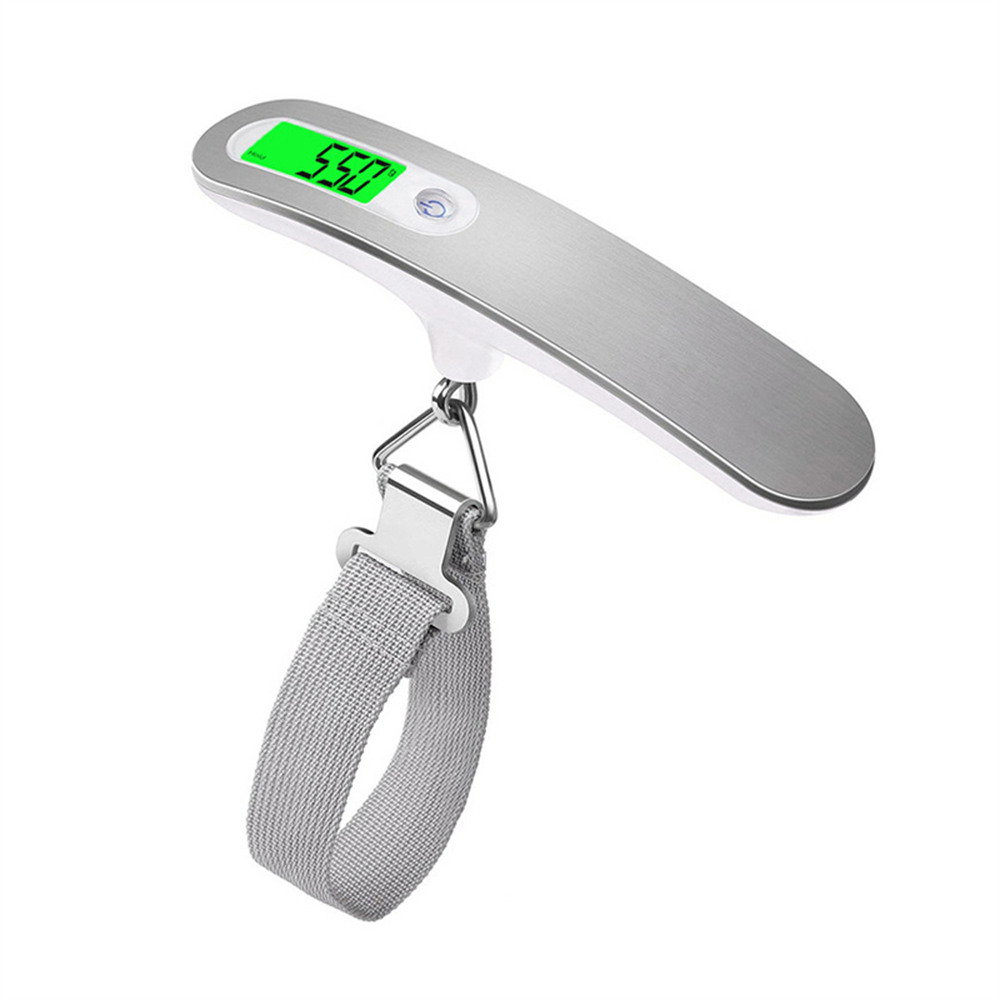 Báscula de equipaje Digital de mano de 50kg/110lb, báscula electrónica LCD con cinturón colgante para maleta de viaje, báscula de peso electrónica para equipaje