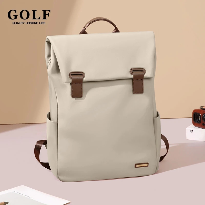 Mochila elegante de GOLF, mochilas estéticas para mujer, mochilas de viaje impermeables para ordenador portátil de 15, 6 pulgadas, bolsas de lujo antirrobo para mujer, tendencia 2024