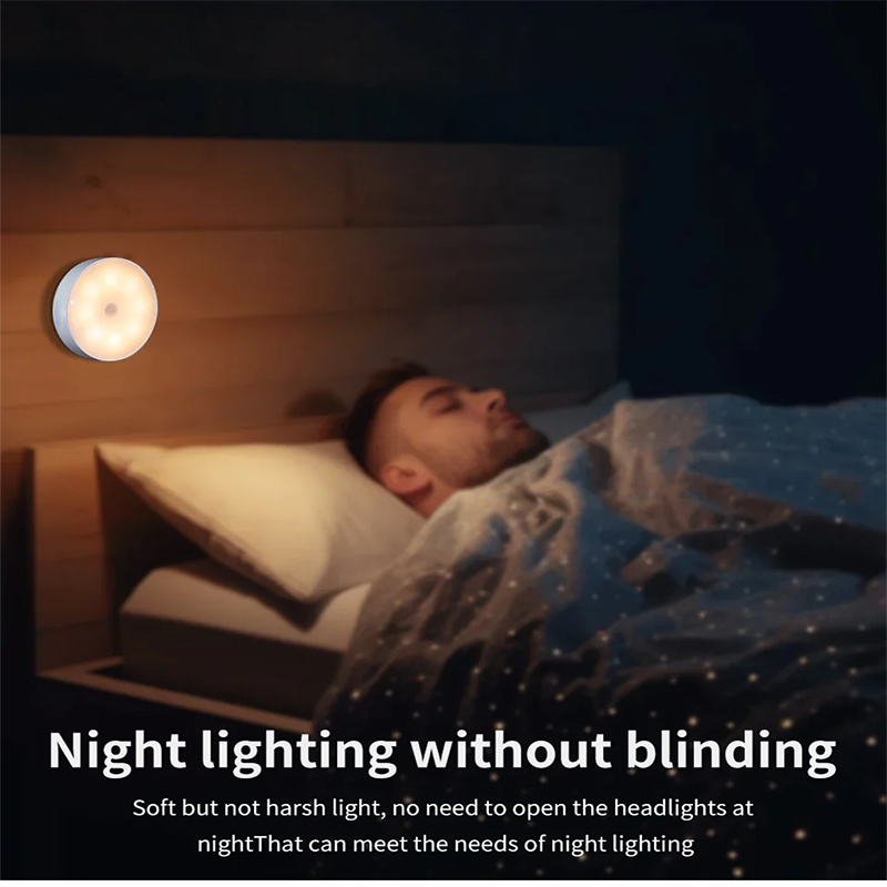 BANDIAN LED Smart Human Body Sensor Night Lights Emergency Automatic Lighting USB Charging Wireless Magentic Suction LED Lights