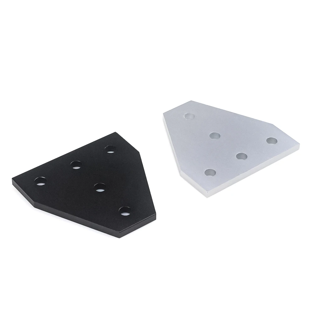 8 unids/lote Openbuilds soporte de junta de placa de unión en forma de T de 5 agujeros Compatible con perfil de extrusión de aluminio 2020/3030/4040