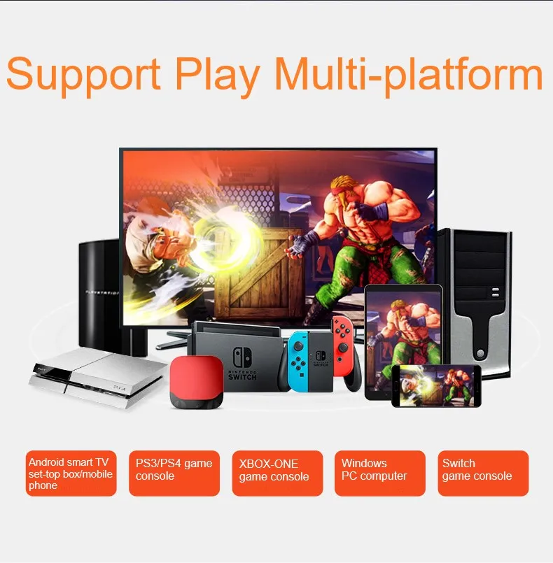 Street Fighter Joystick Controller for PC PS4/PS3/Xbox One/Switch/Android TV Arcade Fighting Game Fight Stick PXN 0082 USB