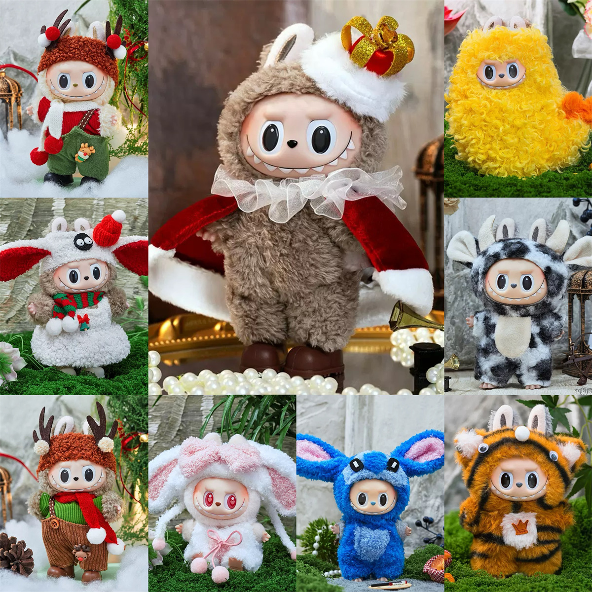 Clothes for Labubu Mart Cute Doll Clothes Cockroach Clothing Fried Shrimp Outfit Cartoon Costumes Suit Diy Accessories Outfit