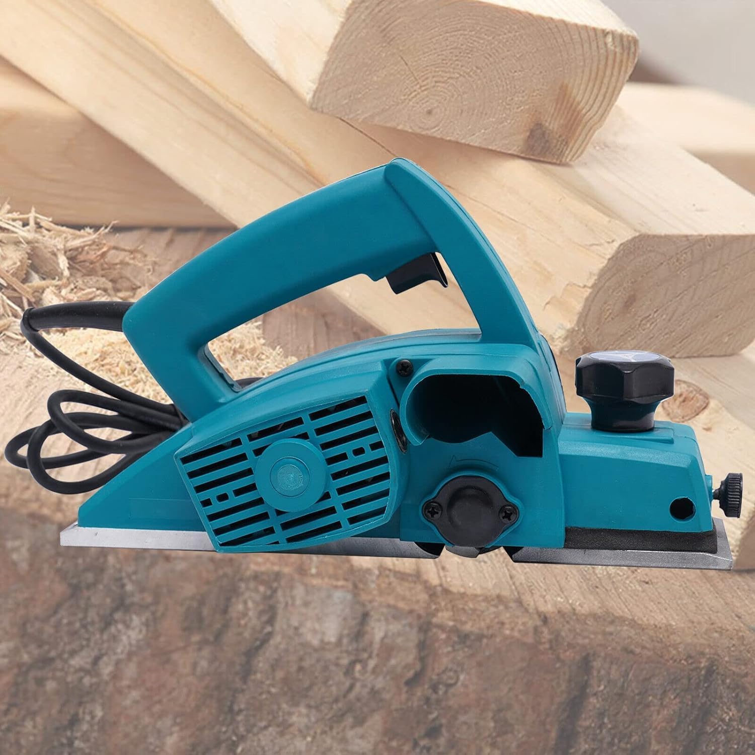 Raboteuse électrique professionnelle en bois, fraisage électrique réglable, raboteuse en aluminium, largeur électrique de 82mm