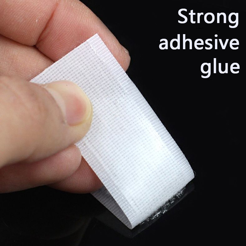 1/3/5M Strong Self-กาวเทป Hook และ LOOP Magic สติกเกอร์ไนลอนเทปกาวกาวสําหรับ DIY CRAFT 20-50 มม.สีขาว