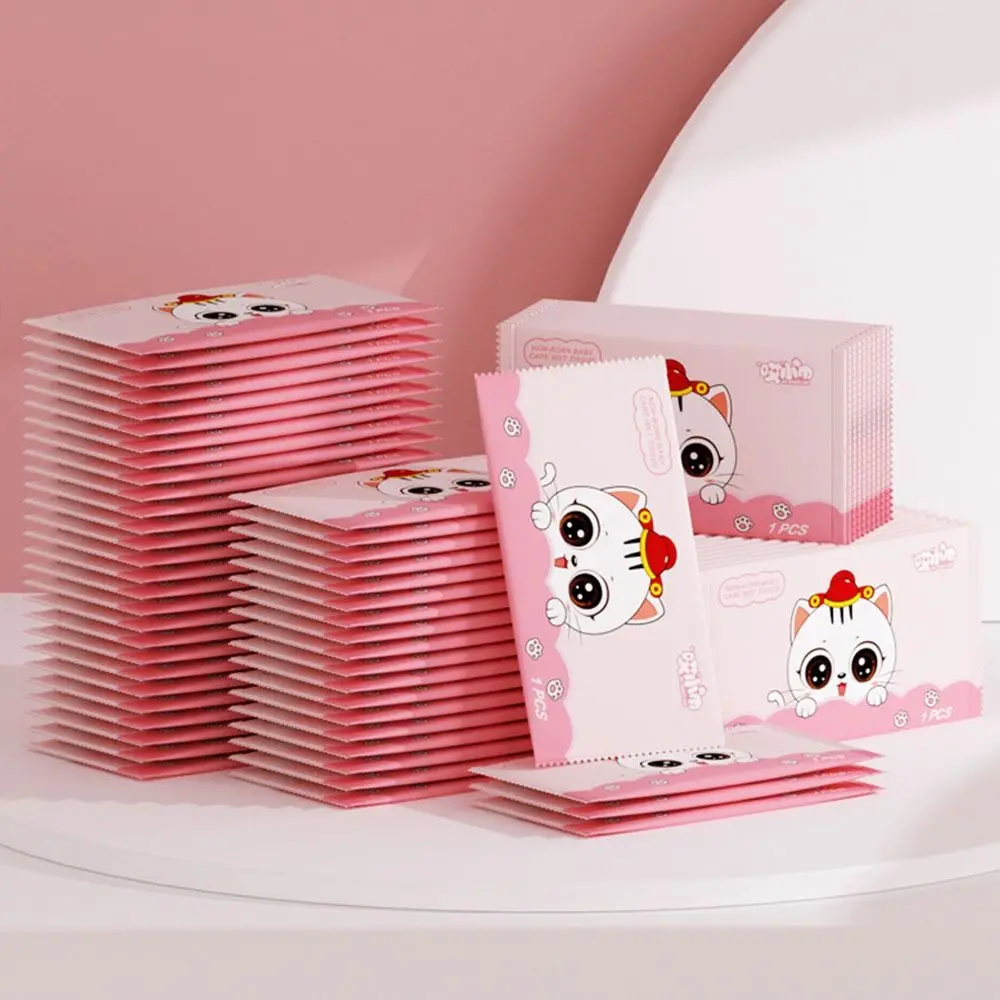 50 pçs toalhetes molhados do bebê moda desinfecção limpeza das mãos papel úmido tecido não tecido tecido portátil saco de limpeza molhada