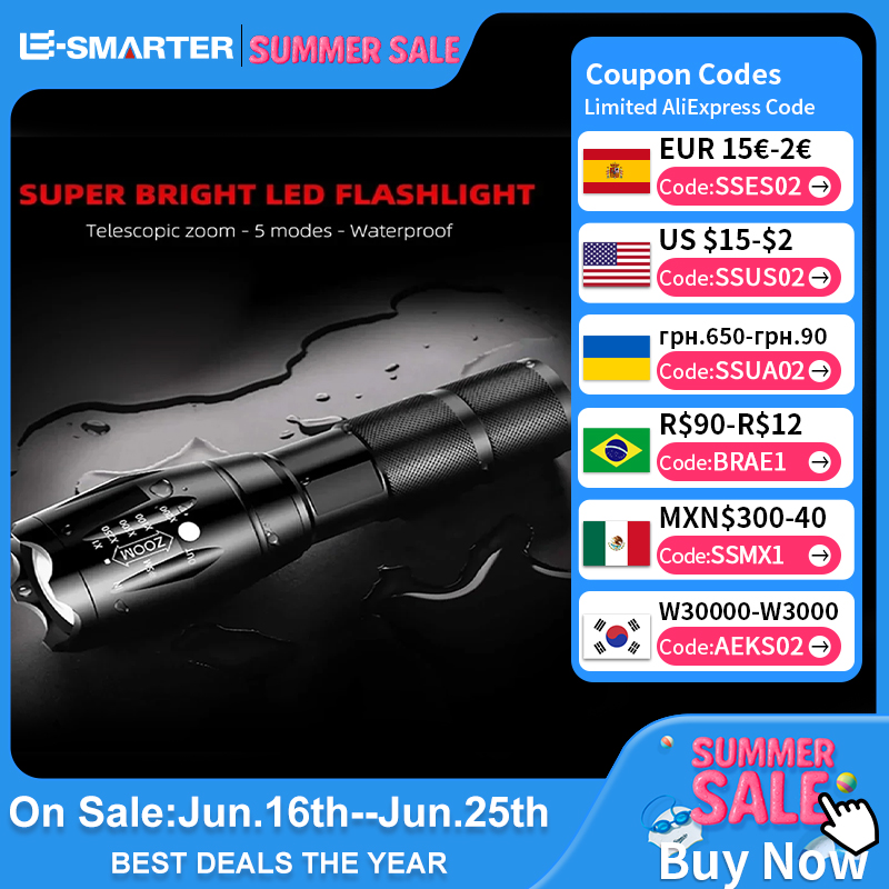 Outdoor handheld Flashlight Small Strong Light Portable Outdoor Rechargeable Super Bright Work Light Multifunctional Flashlight