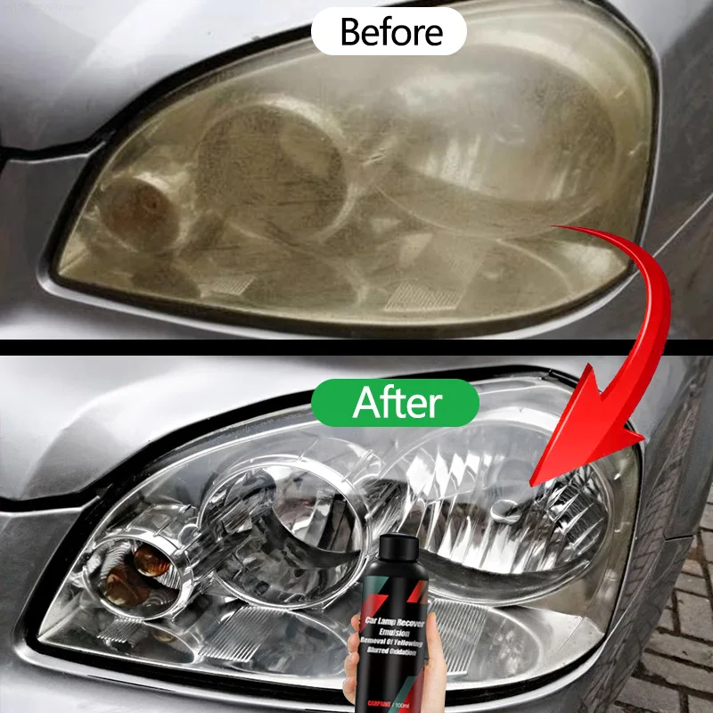 Kit di lucidatura per restauro fari per auto Kit di riparazione fari Lucidatore per luci per auto Pasta per pulizia Cura della vernice per auto Agente di ristrutturazione
