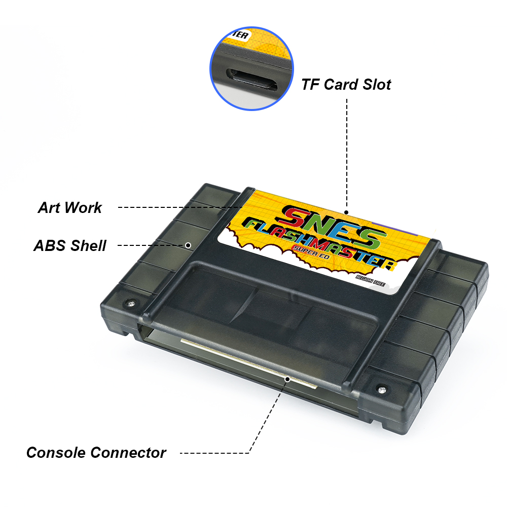 3000 in 1 V1.0 SNES Card With 8GB TF Card Game Card For Nintendo SNES Game Console