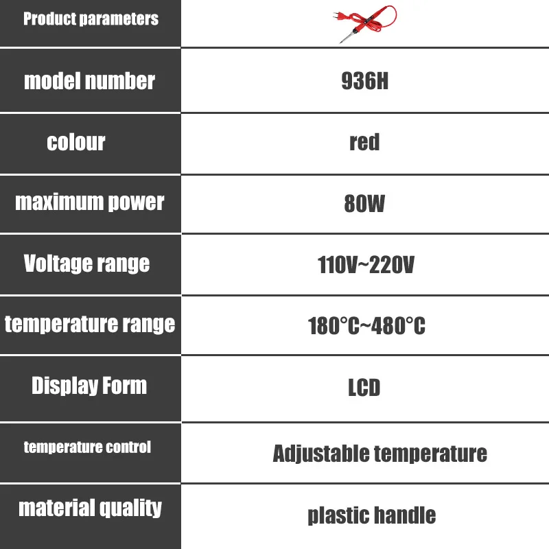 Clearance_Electric Soldering Iron 80W LCD Digital Display Adjustable Temperature 220V/110V Ceramic Heater_Continuous updates