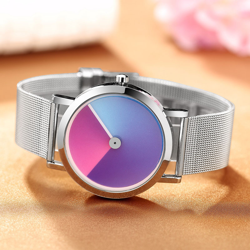 Relojes creativos de matriz de puntos a la moda para Hombre, Reloj de cuarzo con banda de malla de acero negro Paidu, relojes deportivos para Hombre, Reloj Heren Horloge para Hombre