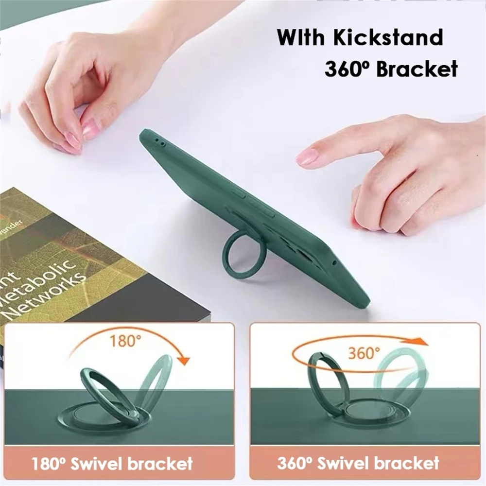 Magnetische Halterhülle für Samsung Galaxy S24 S23 S22 S21 Ultra Plus S20 FE Note 20 A54 A53 A52 A13 A14 A34 Flüssigsilikonhülle