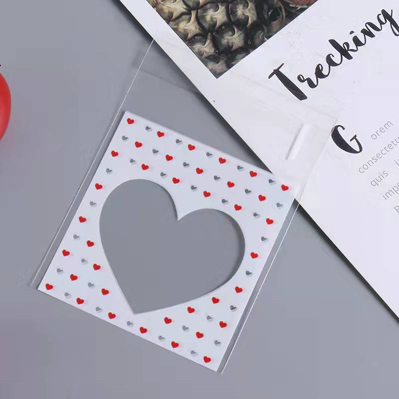 100 個自己粘着プラスチック透明セロファン袋サシェキャンディジュエリー包装ギフト中小企業製品供給