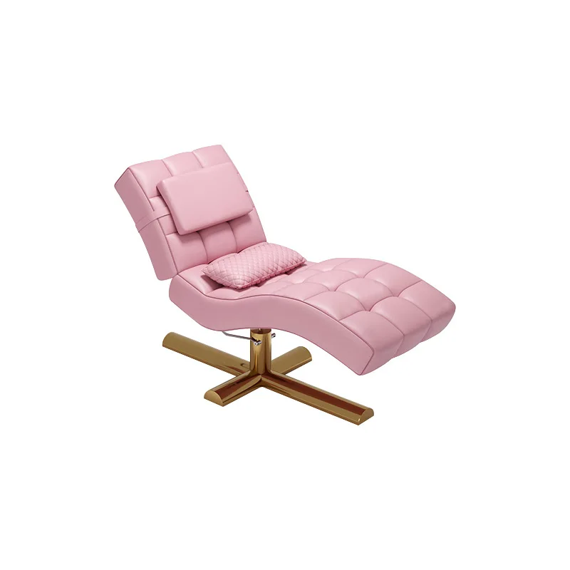 Salão de beleza especial spa massagem cama em forma de S cílios bordado rosto cama altura cabeça ajustável