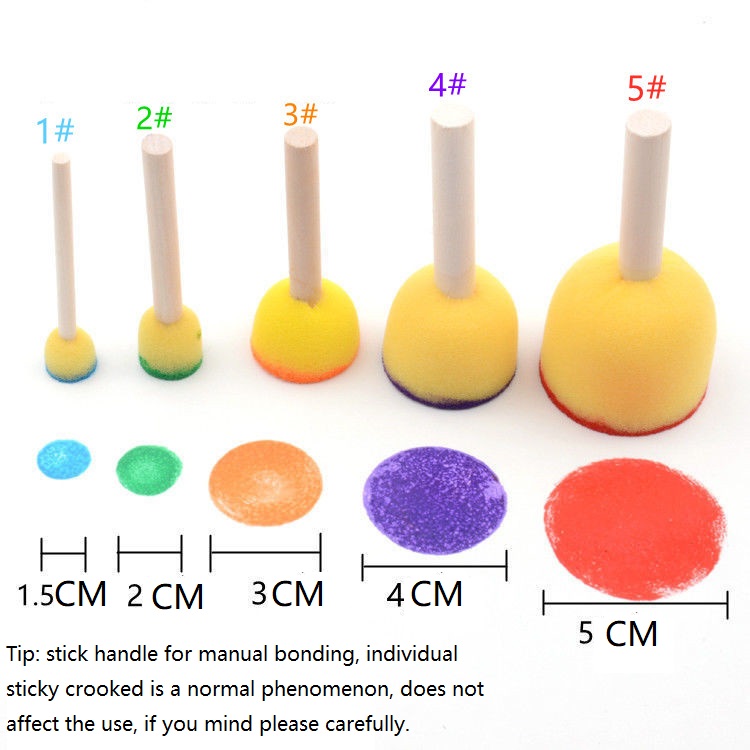 20PCS ฟองน้ําทาสีฟองน้ําทาสีหัตถกรรมฟองน้ําสําหรับระบายสีฟองน้ําภาพวาดสีน้ํา