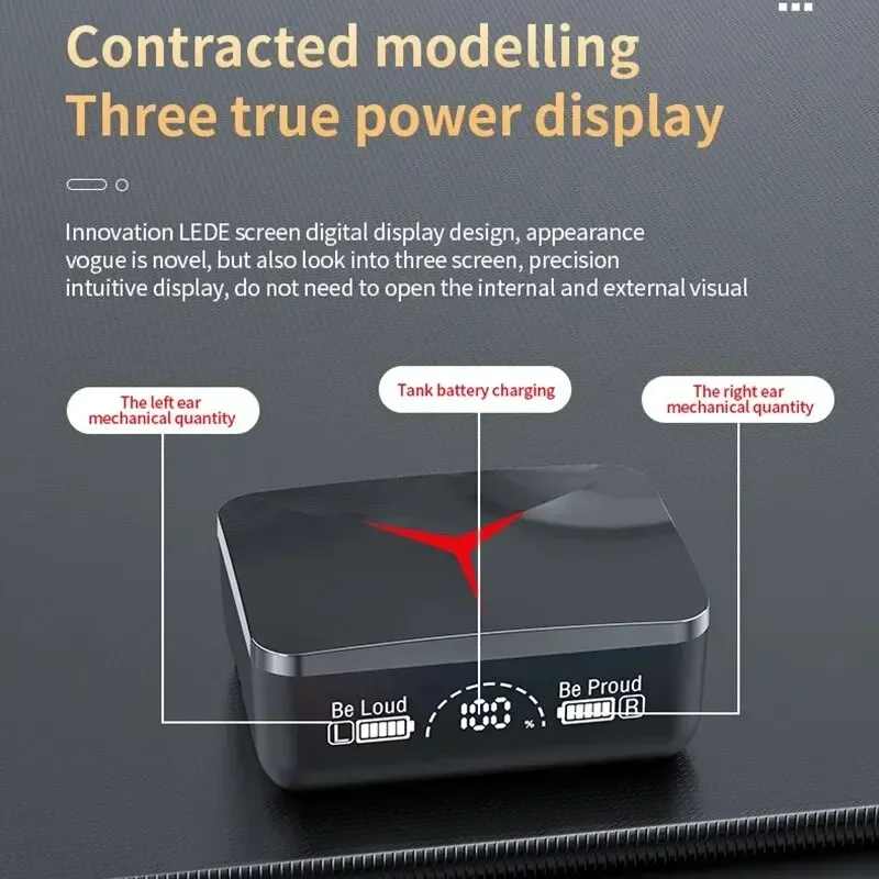 VIKEFON M90 TWS Bluetooth 5.3 หูฟังหูฟังไร้สาย Touch Control ชุดหูฟังสําหรับเล่นเกมไฮไฟสเตอริโอลดเสียงพร้อมไมโครโฟน