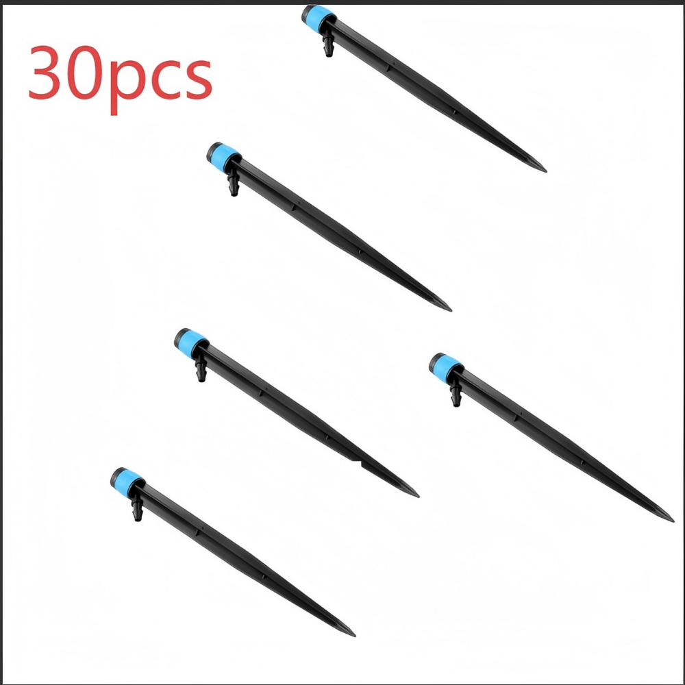 30 unidades ajustáveis 360 °   Bicos de aspersão para rega de jardim e estufa - conectores e acessórios de mangueira de 4/7 mm