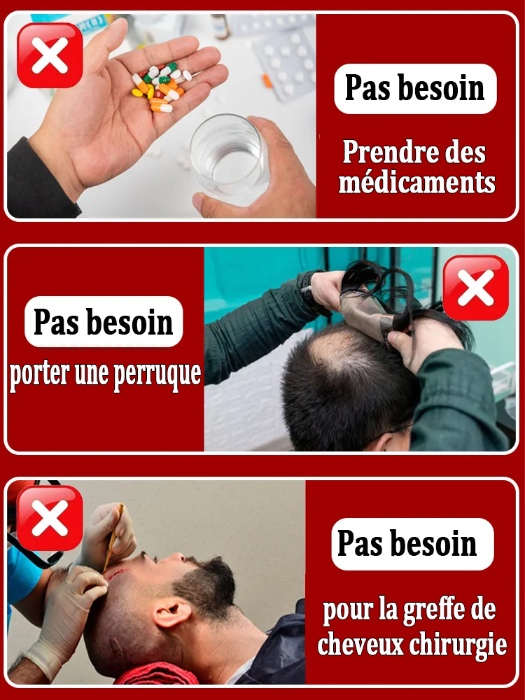 Le petit flacon bleu WPRBREGT nourrit en profondeur le cuir chevelu, revitalise les follicules pileux et favorise une croissance rapide des cheveux en 7 jours